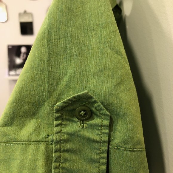 Sage Green Short Sleeve Button Down - Picture 3 of 3